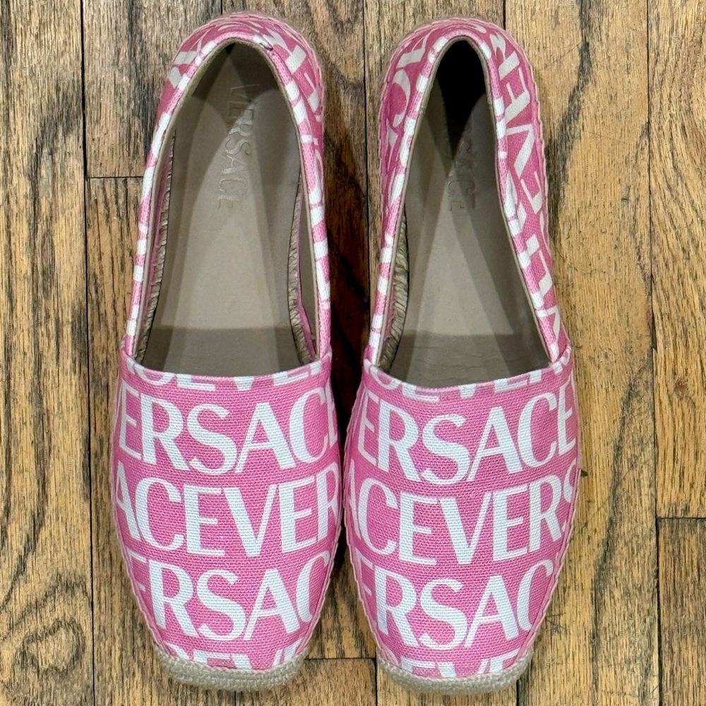 Versace Women's Pink Espadrilles